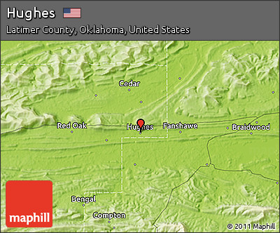 Physical 3D Map of Hughes
