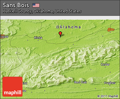 Physical 3D Map of Sans Bois