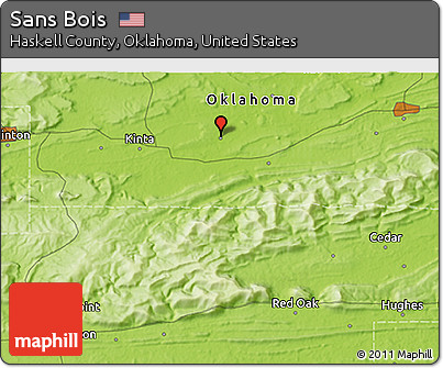 Physical 3D Map of Sans Bois