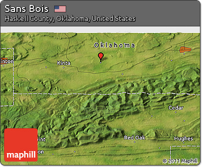 Satellite 3D Map of Sans Bois