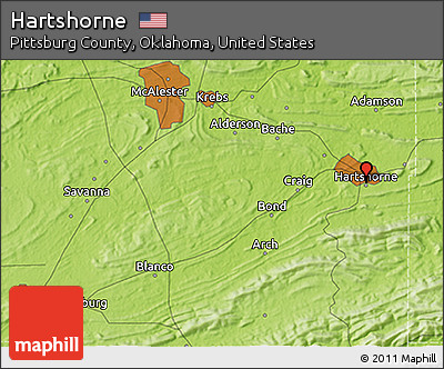 Physical 3D Map of Hartshorne