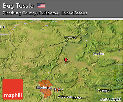 Satellite 3D Map of Bug Tussle