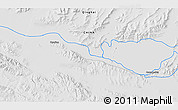 Physical 3D Map of the area around 34° 56' 49" N, 96° 58' 29" E