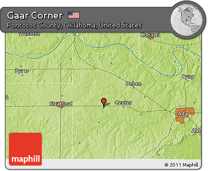 Physical 3D Map of Gaar Corner