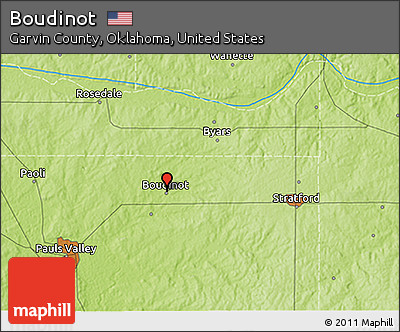Physical 3D Map of Boudinot