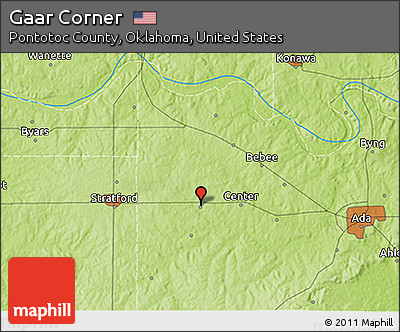 Physical 3D Map of Gaar Corner