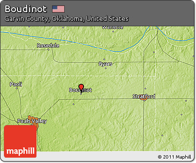 Physical 3D Map of Boudinot