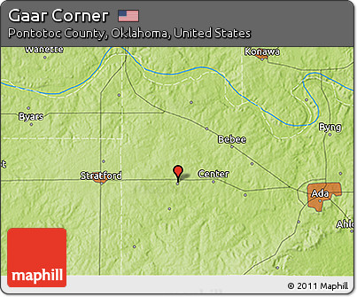 Physical 3D Map of Gaar Corner