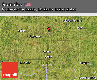 Satellite 3D Map of Romulus