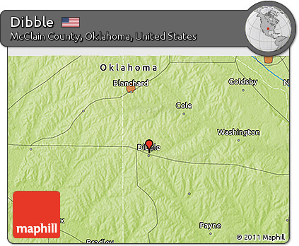 Physical 3D Map of Dibble