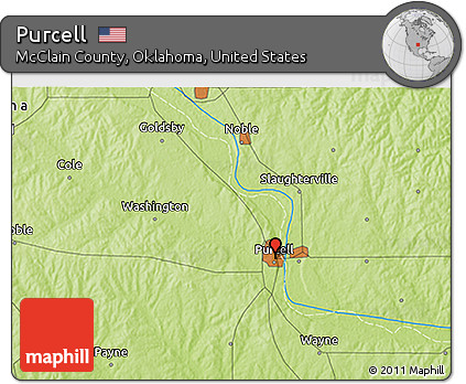 Physical 3D Map of Purcell