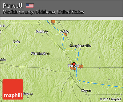Physical 3D Map of Purcell