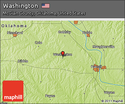 Physical 3D Map of Washington