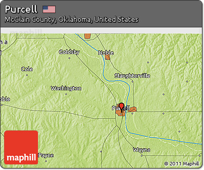 Physical 3D Map of Purcell