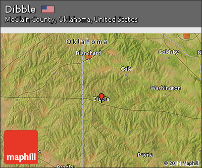 Satellite 3D Map of Dibble