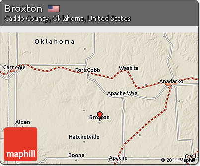 Shaded Relief 3D Map of Broxton