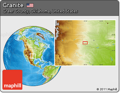 Physical Location Map of Granite