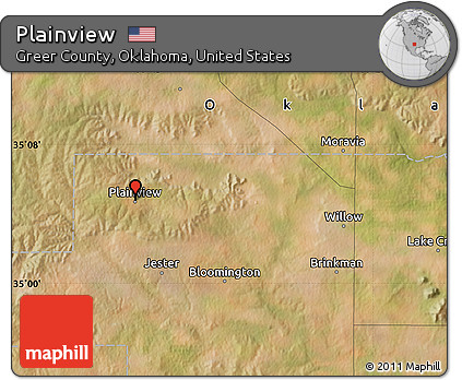 Satellite Map of Plainview