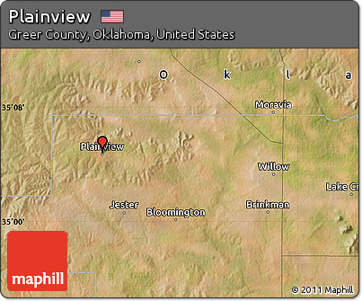 Satellite Map of Plainview
