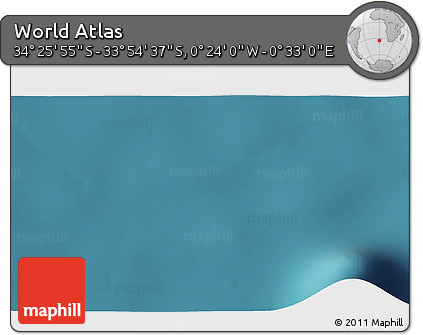 Satellite 3D Map of the Area around 34° 10' 16" S, 0° 4' 30" E