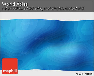 Political 3D Map of the Area around 34° 10' 16" S, 102° 55' 30" E