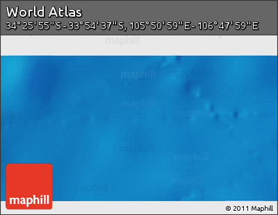 Physical 3D Map of the Area around 34° 10' 16" S, 106° 19' 29" E
