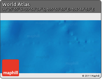 Physical 3D Map of the Area around 34° 10' 16" S, 106° 19' 29" E