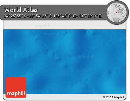 Physical 3D Map of the Area around 34° 10' 16" S, 107° 10' 30" E