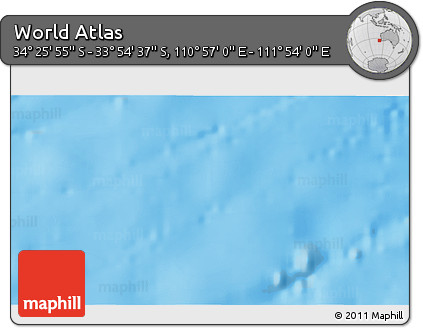 Physical 3D Map of the Area around 34° 10' 16" S, 111° 25' 30" E