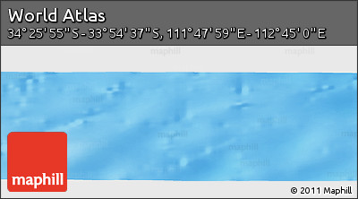 Physical Panoramic Map of the Area around 34° 10' 16" S, 112° 16' 30" E