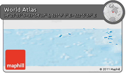 Political Panoramic Map of the Area around 34° 10' 16" S, 121° 37' 30" E
