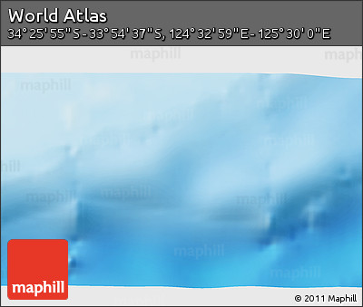 Physical 3D Map of the Area around 34° 10' 16" S, 125° 1' 30" E