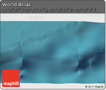 Satellite 3D Map of the Area around 34° 10' 16" S, 125° 1' 30" E