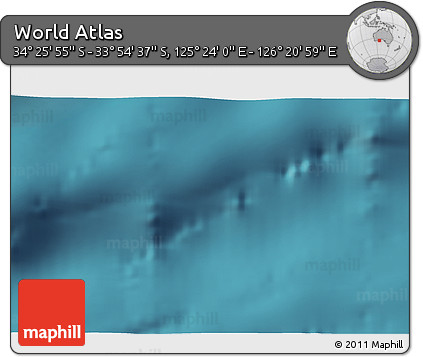 Satellite 3D Map of the Area around 34° 10' 16" S, 125° 52' 30" E