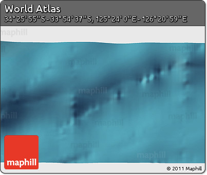 Satellite 3D Map of the Area around 34° 10' 16" S, 125° 52' 30" E
