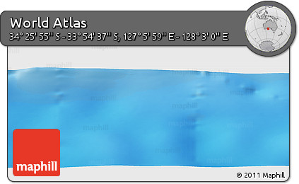 Physical Panoramic Map of the Area around 34° 10' 16" S, 127° 34' 30" E