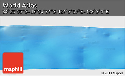 Physical Panoramic Map of the Area around 34° 10' 16" S, 127° 34' 30" E