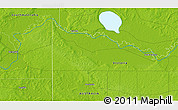 Physical 3D Map of the area around 34° 10' 16" S, 141° 10' 30" E