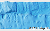 Physical 3D Map of the area around 34° 10' 16" S, 14° 22' 30" W