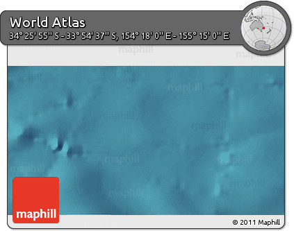 Satellite 3D Map of the Area around 34° 10' 16" S, 154° 46' 30" E