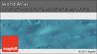Satellite Panoramic Map of the Area around 34° 10' 16" S, 157° 19' 29" E