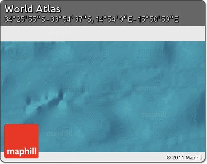Satellite 3D Map of the Area around 34° 10' 16" S, 15° 22' 30" E