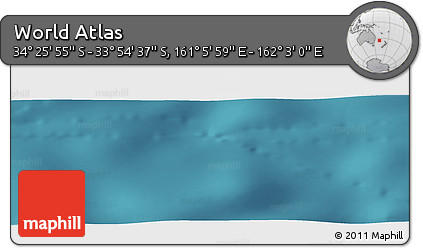 Satellite Panoramic Map of the Area around 34° 10' 16" S, 161° 34' 29" E