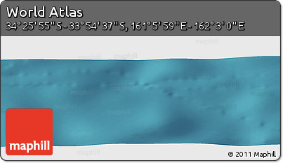 Satellite Panoramic Map of the Area around 34° 10' 16" S, 161° 34' 29" E