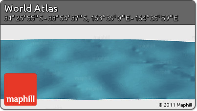 Satellite Panoramic Map of the Area around 34° 10' 16" S, 164° 7' 30" E