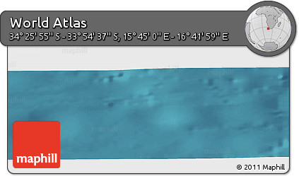Satellite Panoramic Map of the Area around 34° 10' 16" S, 16° 13' 30" E