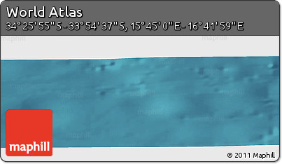 Satellite Panoramic Map of the Area around 34° 10' 16" S, 16° 13' 30" E