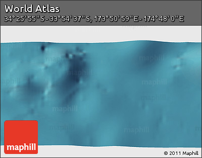 Satellite 3D Map of the Area around 34° 10' 16" S, 174° 19' 29" E