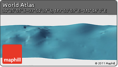 Satellite Panoramic Map of the Area around 34° 10' 16" S, 174° 19' 29" E