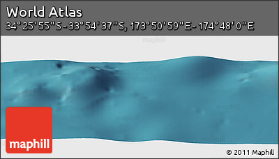 Satellite Panoramic Map of the Area around 34° 10' 16" S, 174° 19' 29" E